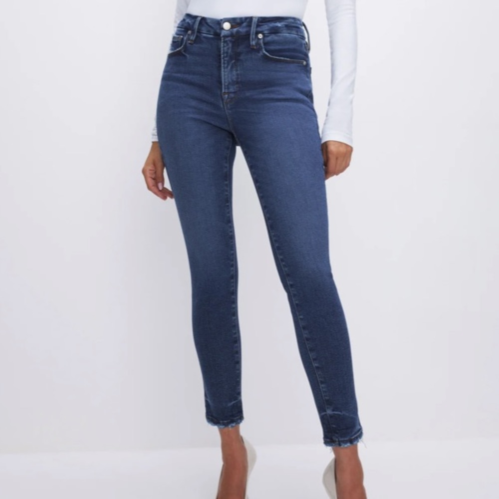 Good American Good Legs Crop Raw